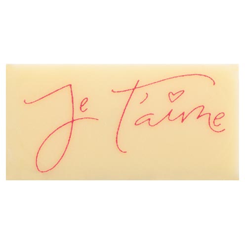 060918 PCB RECTANGLES CB JE T AIME 4X2 CM 140PCES ***s/cd***