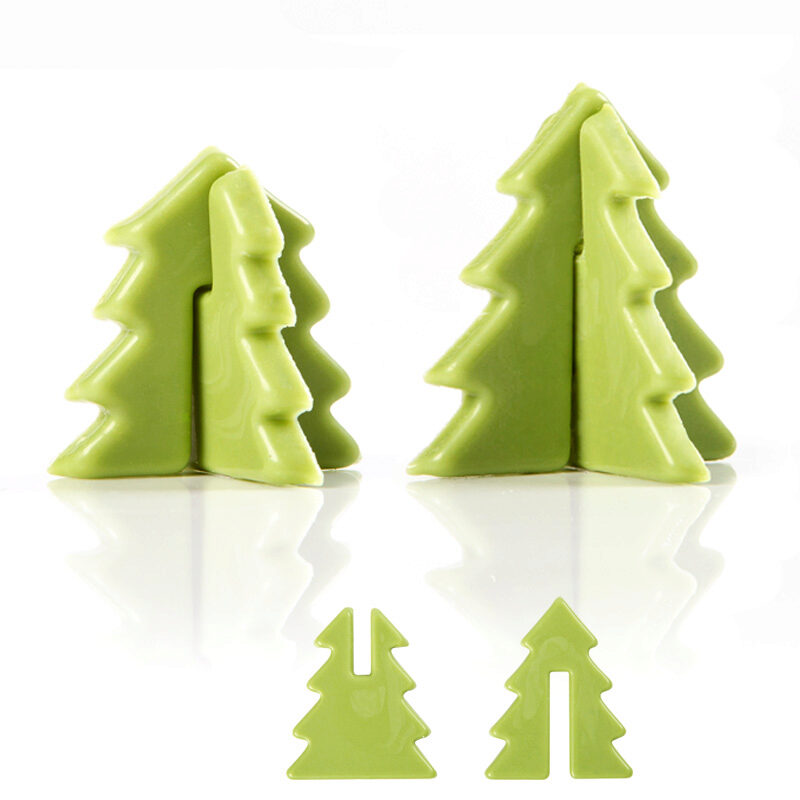 2014129 3D GREEN CHOCOALT CHRISTMAS TREE 45 PCES***S/CD***