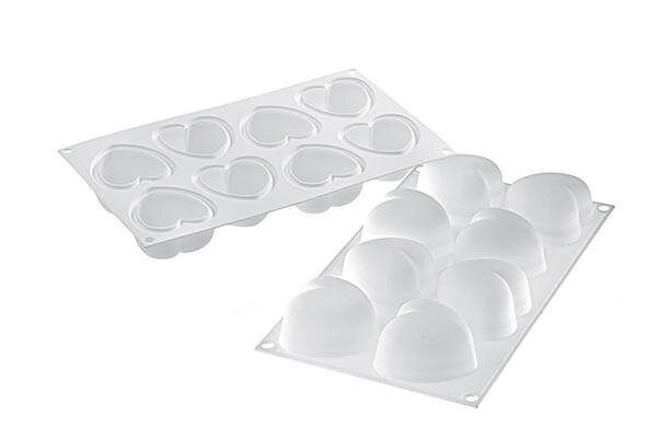 SILIKOMART - MOULE SILICONE - AMORINI 100 63 X 65MM H 39 MMVOL 100ML CURVEFLEX