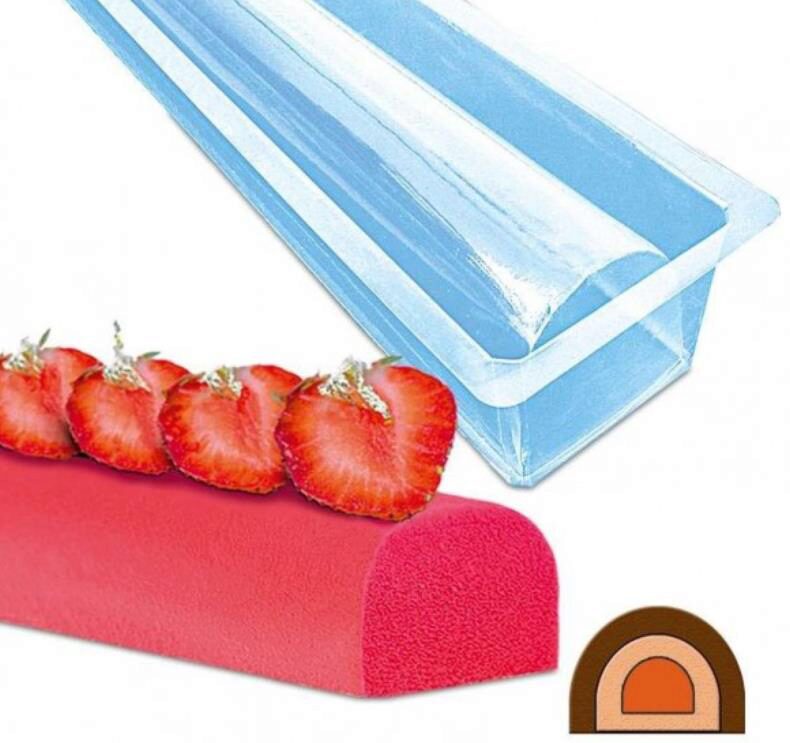 BU2009 MOULE A BUCHE STANDARD INSERT EN PVC 50X4X4CM 12PCES