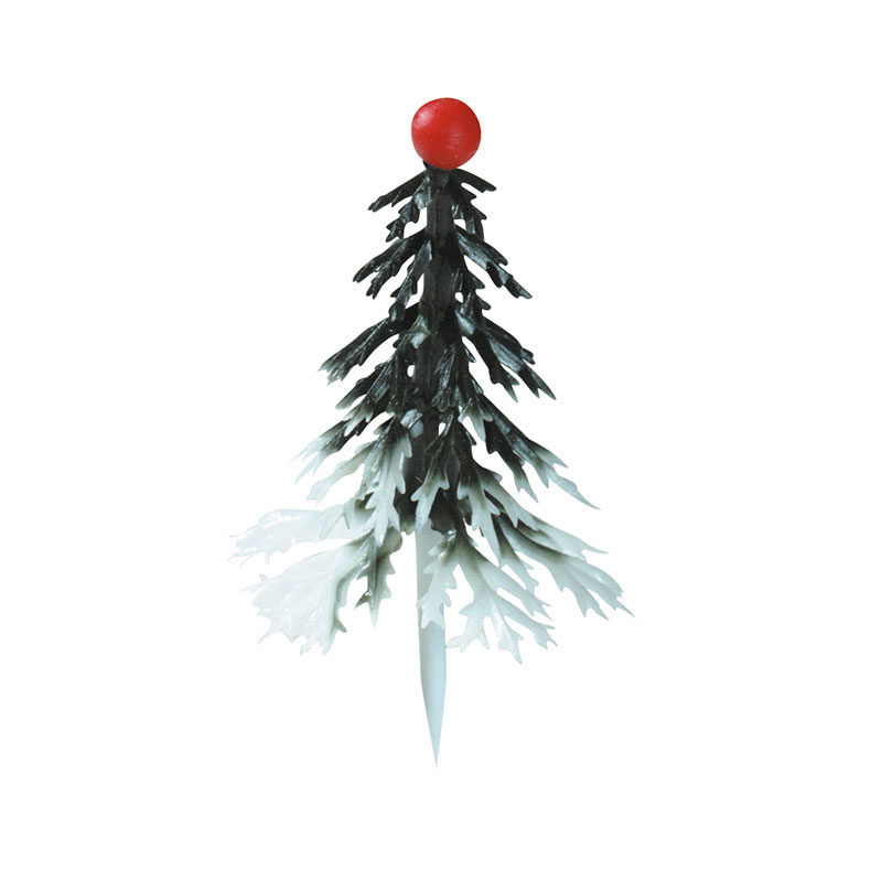 1059834 DECOR SAPIN VERT ETBLANC144PC