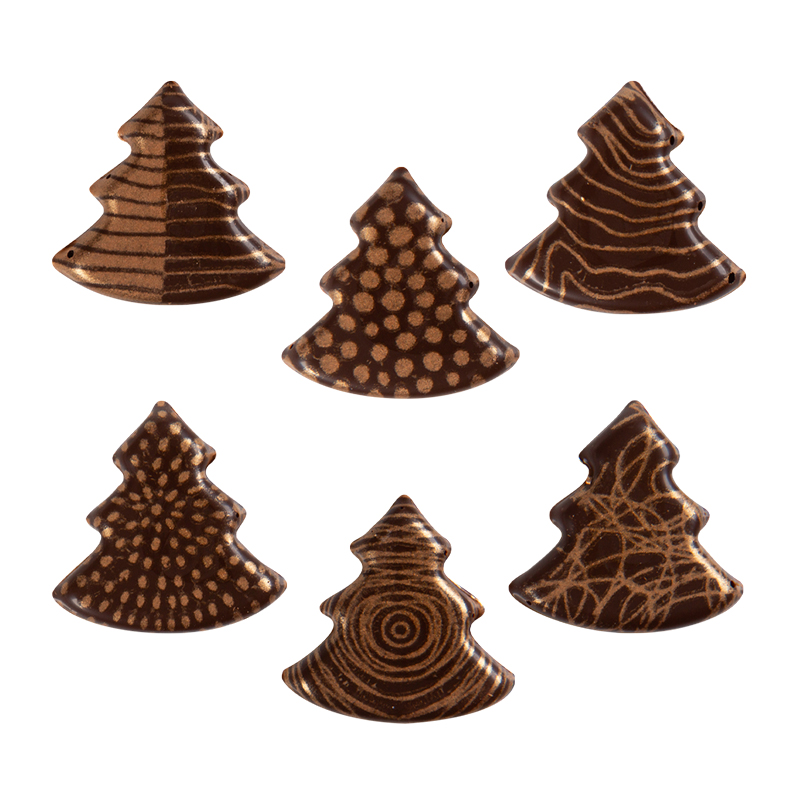 14894 KERSTBOMEN 2,5X2,5CM 250PCES ***OP/ORDER***