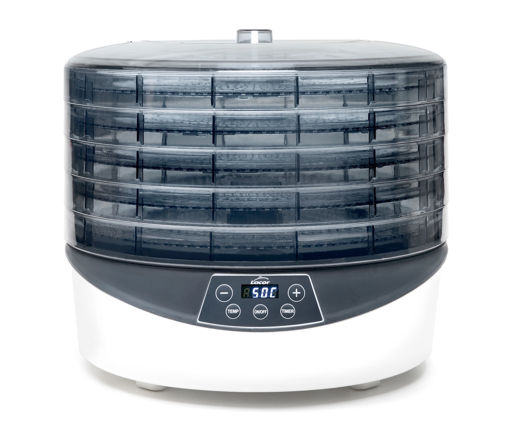 LACOR DESHYDRATEUR TOURNANT 360° TERRA- 5 PLATEAUX DIAM 33XH22CM - 500W