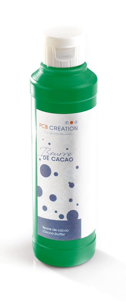 004457 PCB PISTACHIO GREEN COLOURED COCOA BUTTER 200 G ***S/CD***