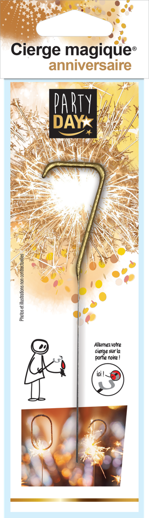 Gold Sparkler Number 7