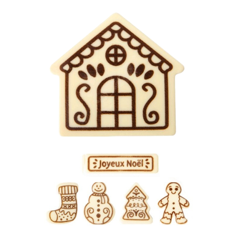 39002 ZELF GEMAAKTE BLOKKENSET GEMBERKOEK CHOCOLADE FR