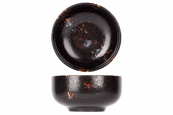 PROOF ETNA BLACK/BROWN ROUND BOWL 7XH4CM - 5694017
