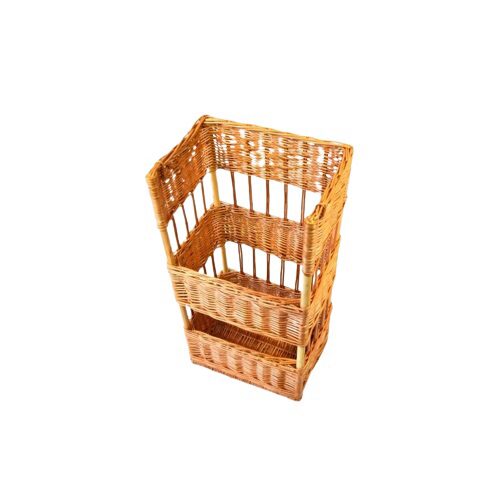 PANIER OSIER A BAGUETTE RECTANGULAIRE 35X25XH45CM