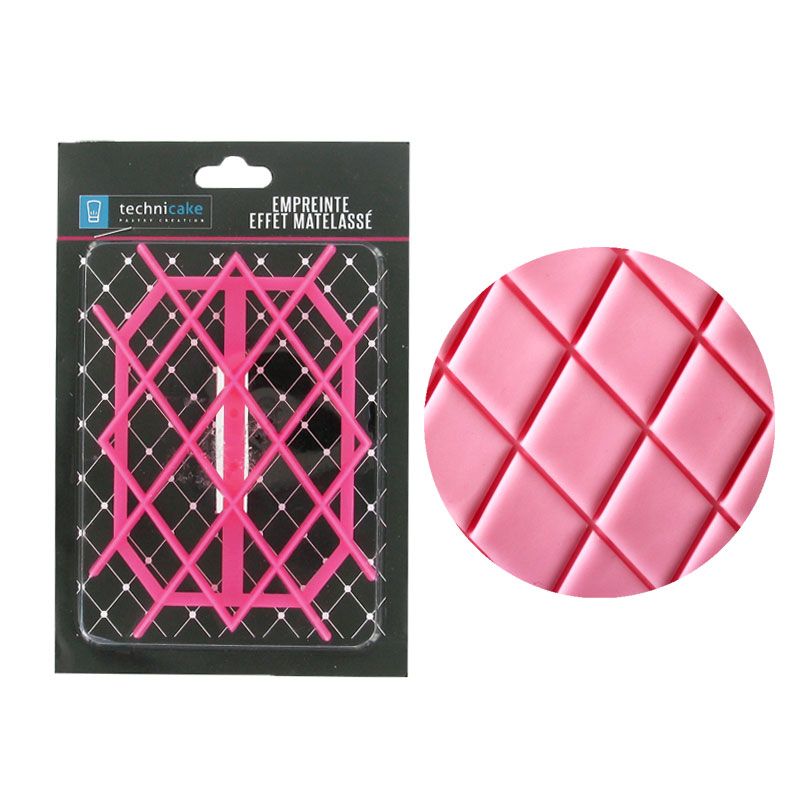 TC1429 QUILTED EFFECT PRINT 12X8.5CM