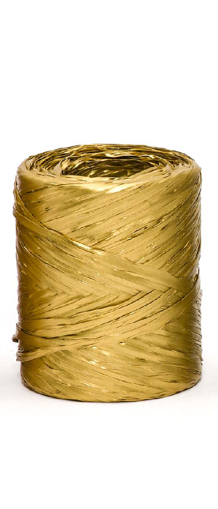 POLY RAFFIA 15MM X 200M GOLD R82