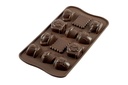 +MOULE A PRALINE EN SILICONE BRUN TEATIME SCG17