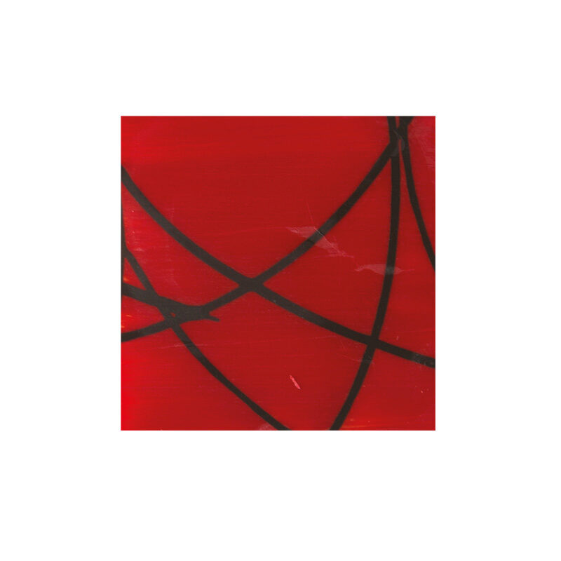 1034290 PLAQUETTE CARRÉE ROUGE LIGNÉE NOIR CHOCOLAT BLANC 3CM 264 PCES ***S/CDE**