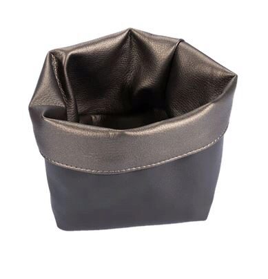 PAVELINNI CORBEILLE 14X14CM METALIK BRONZE/GRIS 0182/N20