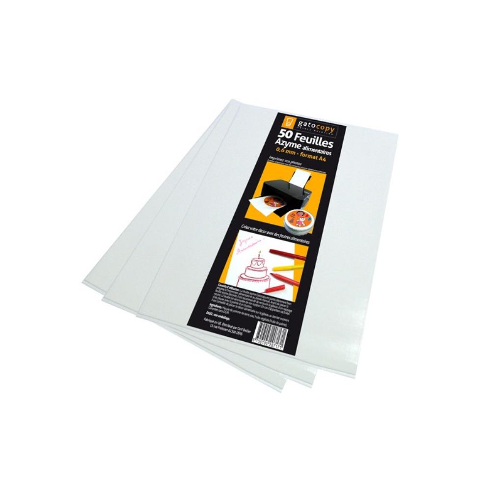 FEUILLES AZYME POUR IMPRIMANTE A4 0,6MM50 PCES