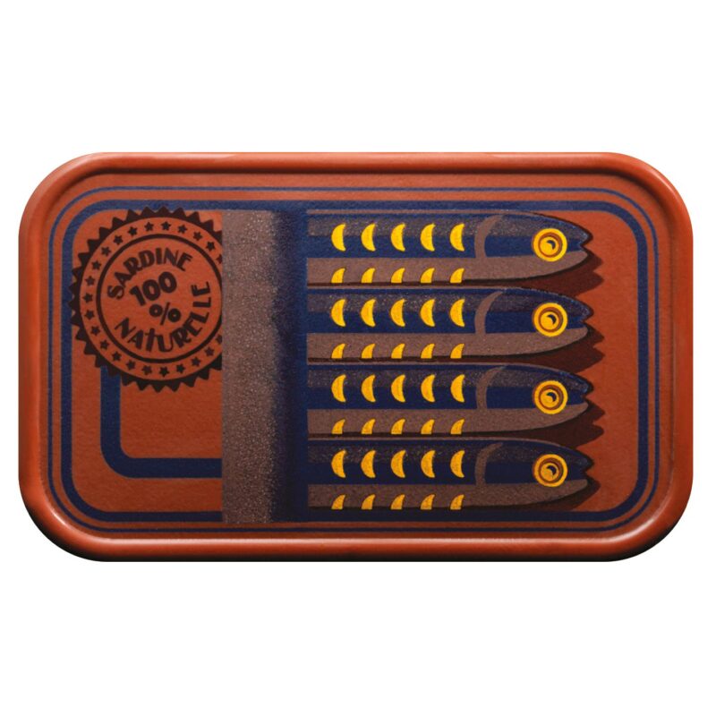 061115 PCB BLISTERS DEKSELDOOS SARDINE 100% NATUURLIJK VOOR 16 STUKS 11,5X7 CM 4 STUKS ***S/CD***