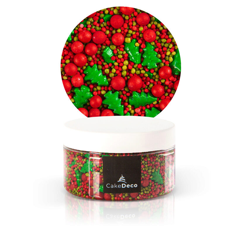 1039241 KERSTMIX ROOD/GROEN DENKERS IN SUIKER 100G