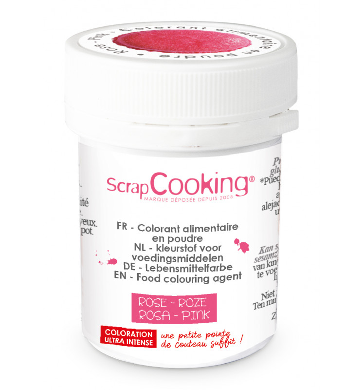 SCRAPCOOKING KLEURSTOF ARTIFICIEEL ROZE 5GR