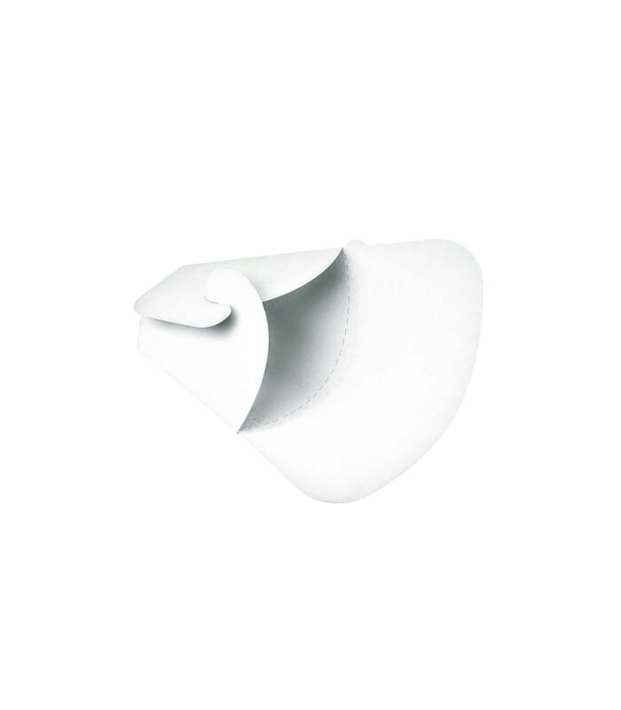 POCHE CREPE TRIANGULAIRE CARTON BLANC 145X65MM - HT 185MM - 50PCS 