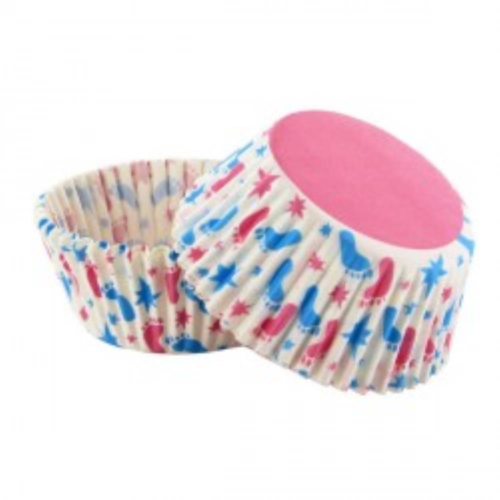 CUPCAKE HOUDER KLEINE VOETJES 50 STUKS 