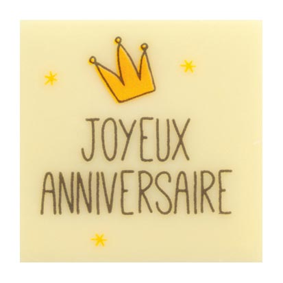 061379 PCB SQUARES CB ROI DU JOUR 3 CM 120PCES ***S/CD***