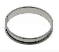 MF STAINLESS STEEL CIRCLE ROLLED EDGE Ø 7CM HT 1.6CM