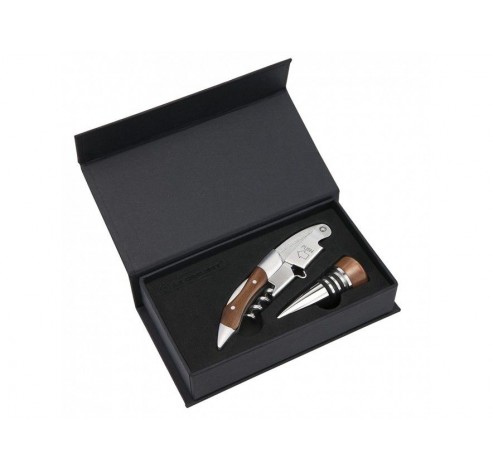 *FF*LE CREUSET SOMMELIER STAINLESS STEEL/WOOD & STOPPER GS190