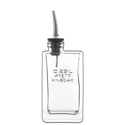 LUIGI BORMIOLI BOUTEILLE VERRE "ACETO VINEGAR" 0.25L A/BEC VERSEUR RECT.
