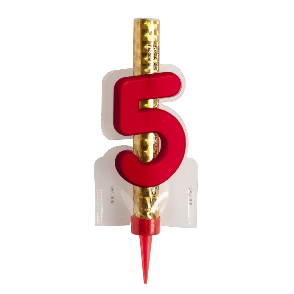 41005 VUURWERKKAARS NR 5  = STUK