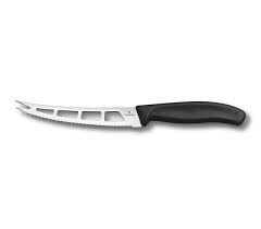 VICTORINOX CHEESE KNIFE 2 POINTS 10CM BLACK