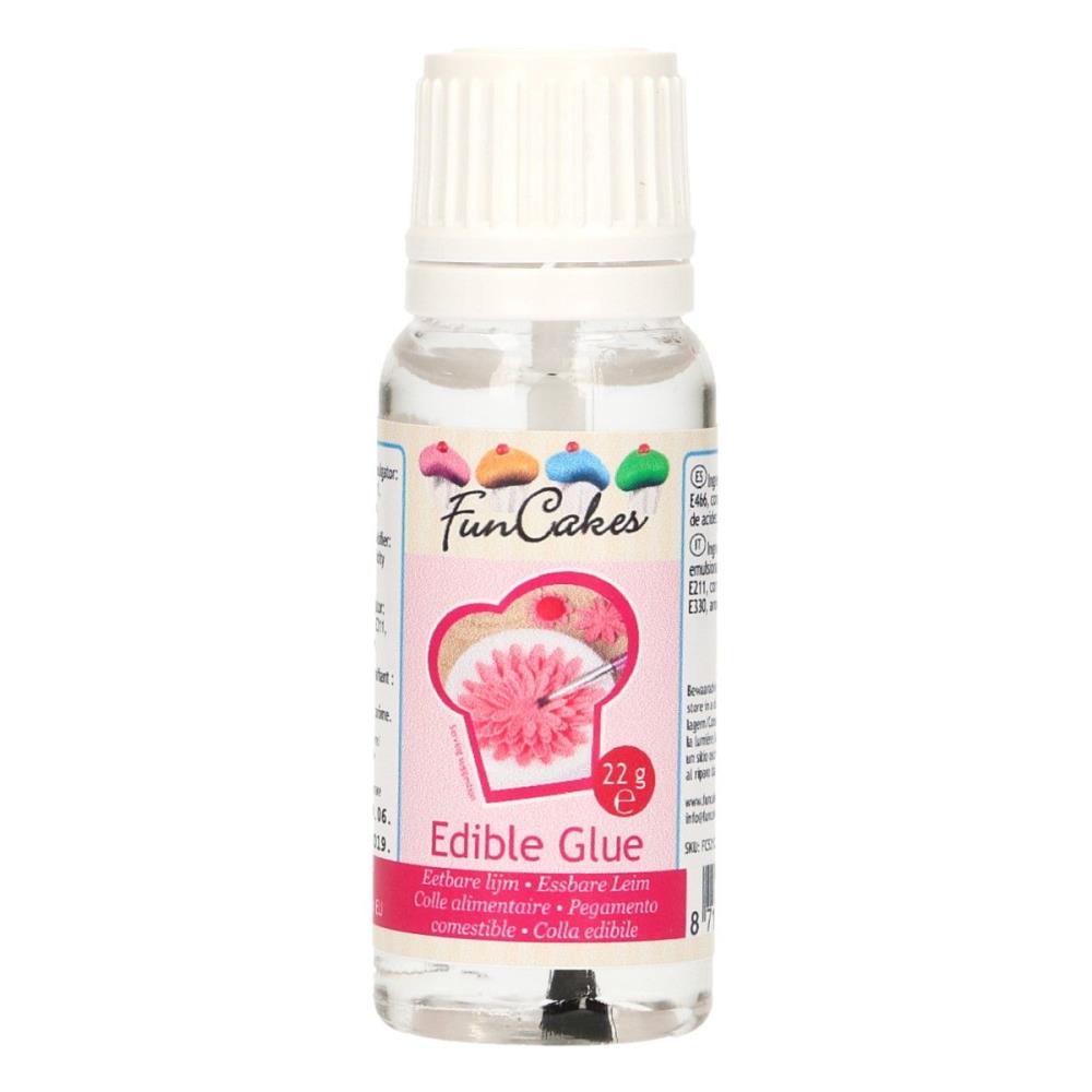 FUNCAKES COLLE ALIMENTAIRE AVEC PINCEAU 22GR