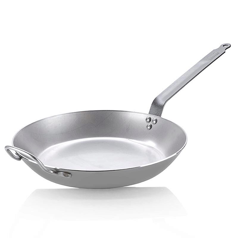 DE BUYER INDUCTIE KOOLSTOFSTALEN PAN 36 CM COUPE LYON MET HANDGREEP