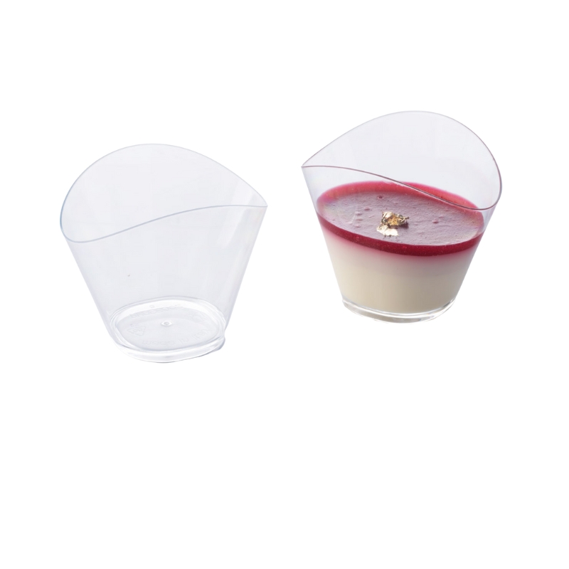 VERRINE PLASTIQUE WAVE 120ML 100PCS 8,5X6CM H7CM FOST+ INCLUS