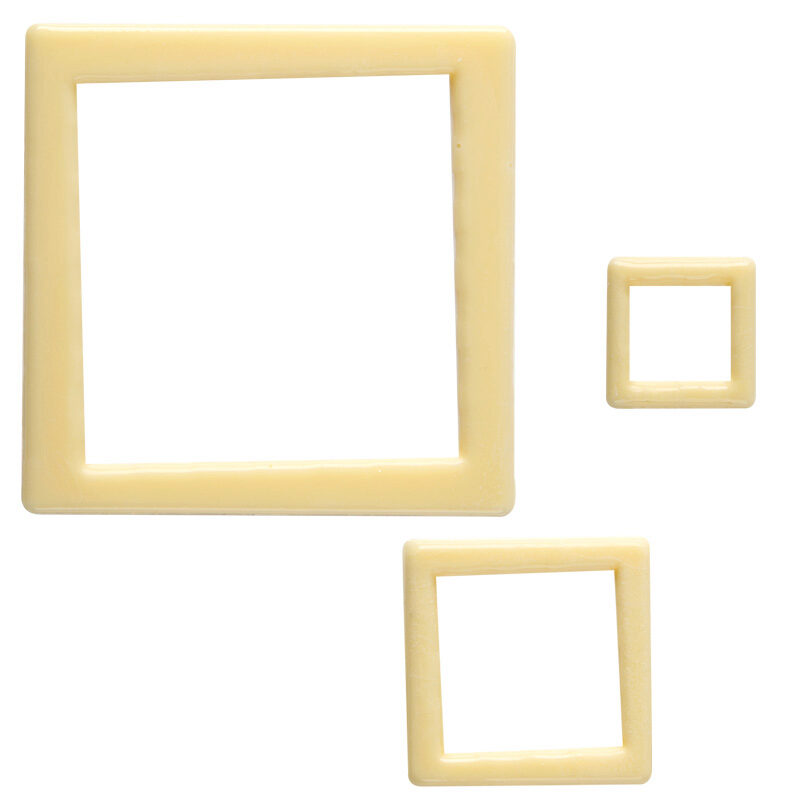 2034768 SET WITTE CHOCOLADE VIERKANTJES 59 STUKS ***OP BESTELLING***