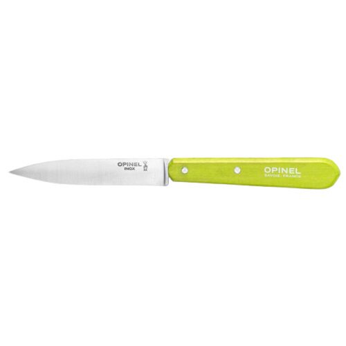 OPINEL PARING KNIFE N°112 STAINLESS STEEL/APPLE GREEN WOOD