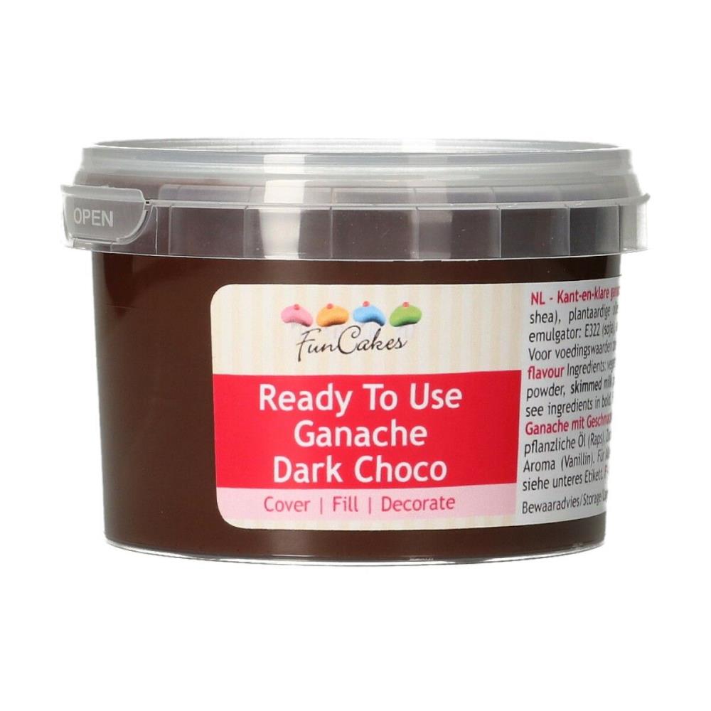 FUNCAKES READY-TO-USE DARK CHOCOLATE GANACHE 260GR