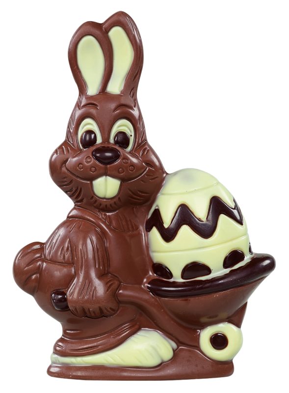 CREUX LAPIN POUSSETTE GARNI LAIT FONCÉ DELUXE 21CM 4 X 150GR