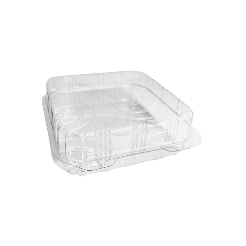 PATIPACK VIERKANT GEBAKSDOOSJE 16,5X16,5X6,5CM GEVENTILEERD SCHARNIERDEKSEL 320ST*SCDE*
