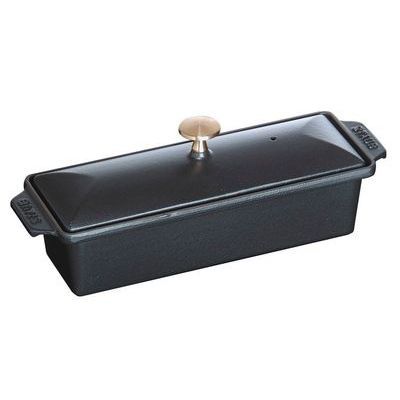 STAUB TERRINE 30X11 MET ZWART DEKSEL