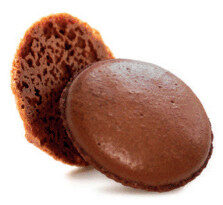 PIDY GRAND MACARON CHOCOLAT Ø6.9CM 64 PCES PRET A GARNIR