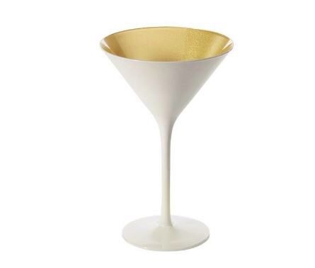 STOLZLE OLYMPIC GLAS COCKTAILCOUPE WIT/GOUD 24CL