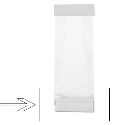 BASE N°8 WHITE FOR BAG BOTTOM 8X5X3CM 100PCS