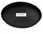 PLATINE A TARTE CBP 21,5CM BORD CANNELE 2,5CM POUR 6 PERSONNES T0005