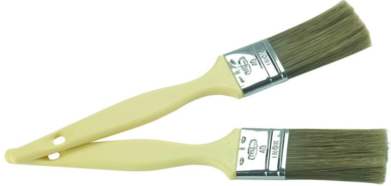 MF PLATTE VERGULDE KWAST 45MM KUNSTSTOF HANDVAT "OREL EFFILE"