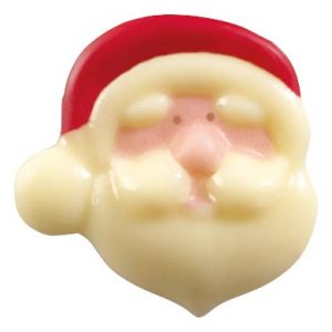 065134 PCB SMALL SANTA CLAUS HEADS CB 3X3 CM 140PCES ***S/CD***