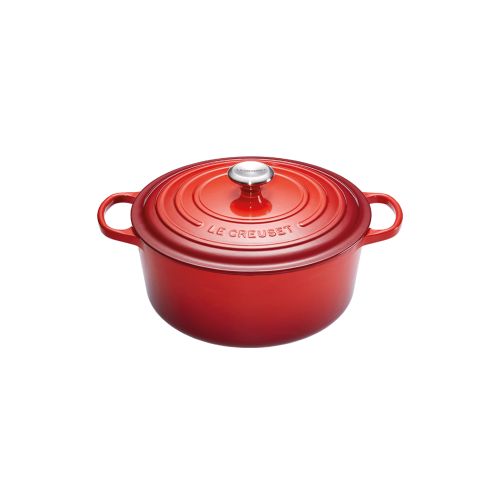 *FDS*LE CREUSET COCOTTE RONDE 22CM CERISE 3.3L  4PSIGNATURE