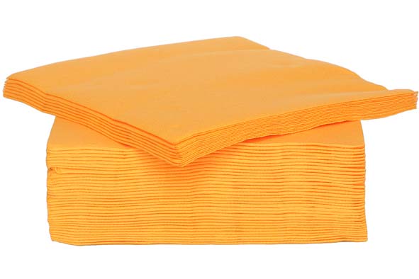 C&T PROF SERVIETTE ORANGE MANDARINE 38X38CM 40PCES