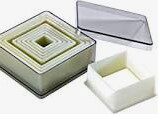 EXOGLASS 9P CUTTER PLAIN SQUARES FROM 1.8 TO 9.5CM-CH871P