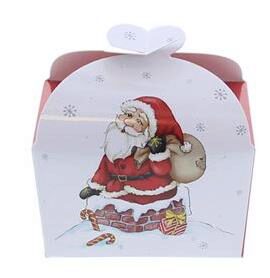 *FF*BOITE PAPILLON PERE NOEL JAKU 250GR 105X85X85MM