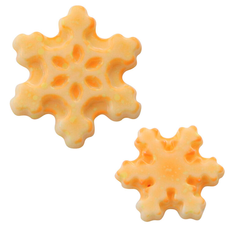 MOULE ASSORTIMENT ETOILE DE NEIGE POLYCARB BLANC DIA30ET40MM