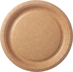 DUNI ASSIETTES 22CM BRUNE BIO 22CM 20PCES